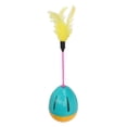 thumbnail image 4 of Juguetes para gatitos, juguete de plumas para gatos, juguetes interactivos brillantes para gatos, juguete para gatos con plumas y campana, rendimiento probado Jadeshay  A, 4 of 8
