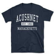 Acushnet Massachusetts Classic Established Men's Cotton T-Shirt