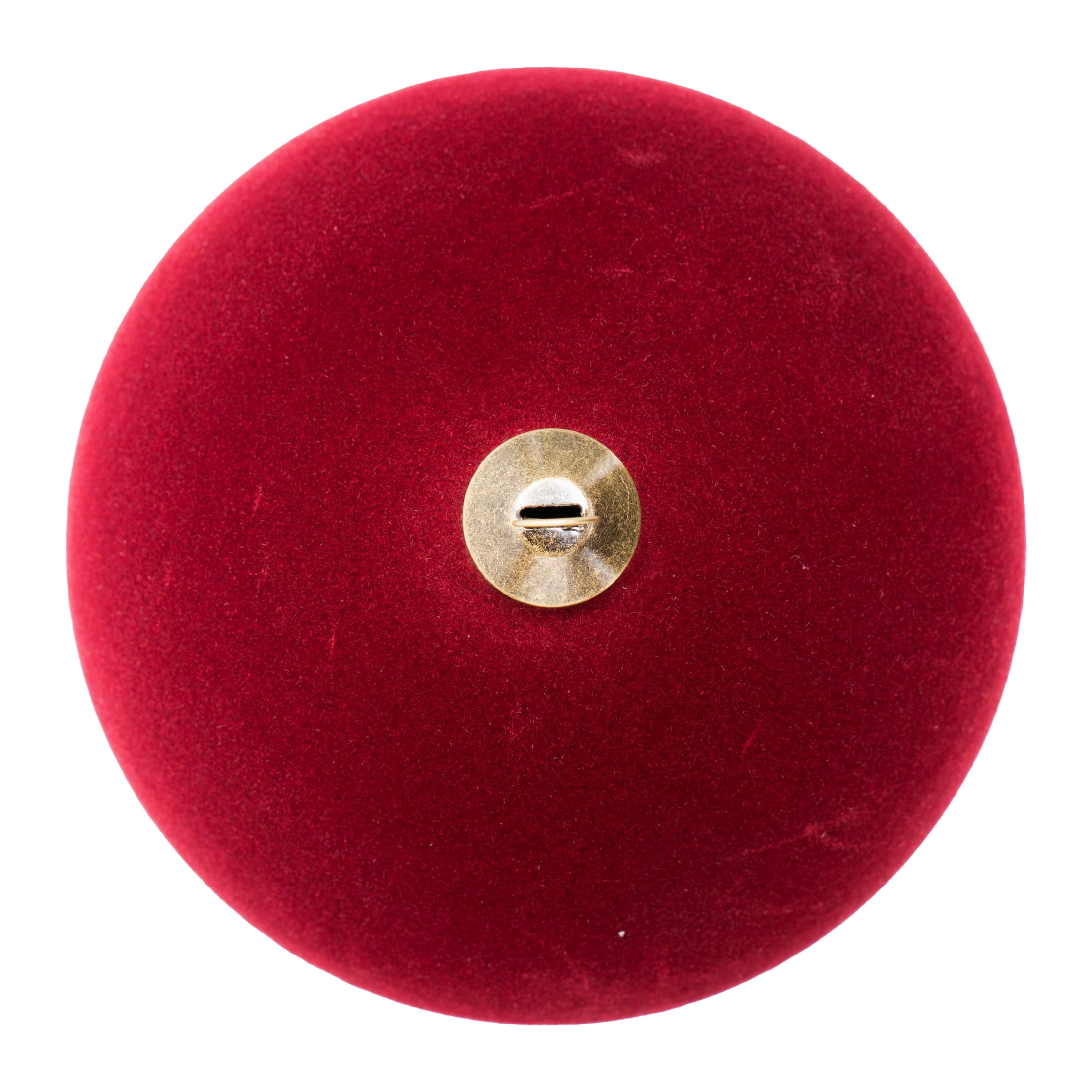 My Texas House 2-Count Burgundy Velvet-Feel Ball Shatterproof Christmas Ornaments, 7"