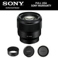 thumbnail image 2 of Sony SEL85F18 85mm F/1.8-22 Medium-Telephoto Fixed Prime Camera Lens, Black, 2 of 6