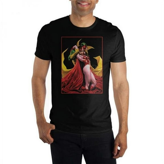 Marvel Vision and Wanda Classic Comic Art Image T-Shirt-Medium