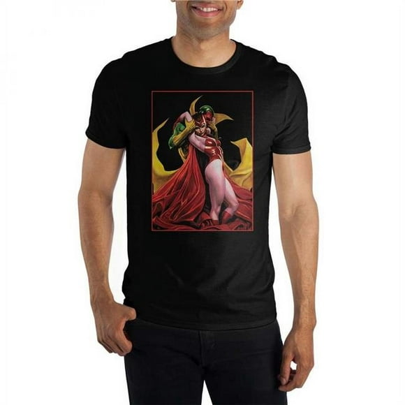 Marvel Vision et Wanda Classique Bande Dessinée Image T-Shirt-Moyen