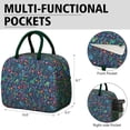 thumbnail image 6 of Flower Lunch Bag for Women Men Reusable Insulated Lunch Bags, Leakproof Cooler Food Lunch Tote Bag, Large Capacity Lunch Box for Work School Travel Picnic, 6 of 7