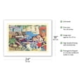 thumbnail image 2 of Cove at Rockport Massachusetts - United Air Lines - Vintage Airline Travel Poster by Millard Sheets c.1951 - Fine Art Matte Paper Print (Unframed) 18x24in, 2 of 4