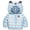 Blue, variant on Winter Down Coats for Toddler Boys Girls Light Puffer Padded Jacket Bear Hoods Baby Outerwear