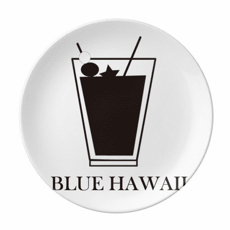 

Outline Of Blue Hawaii Plate Decorative Porcelain Salver Tableware Dinner Dish