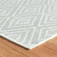 thumbnail image 5 of Dash & Albert Diamond Machine Washable Rug, 5' x 8', Platinum/White, 5 of 7