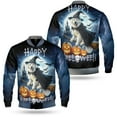 thumbnail image 3 of Happy Halloween Great Pyrenees Witch Pumpkins Bats All Over Print 3D Baseball Jacket Pyr Dog Lover Bomber Jacket Softball - 13012, 3 of 6