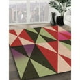 thumbnail image 3 of Ahgly Company Machine Washable Indoor Rectangle Transitional Tomato Red Area Rugs, 6' x 9', 3 of 7