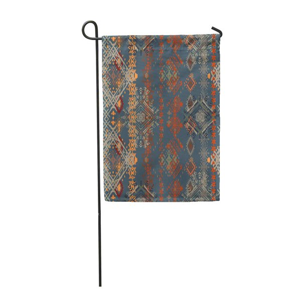 JSDART Colorful Pattern Ethnic Boho Distressed Ethno Tribal Turkish Hand Garden Flag Decorative Flag House Banner 28x40 inch