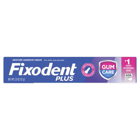 Fixodent Plus Gum Care Precision Hold & Seal Denture Adhesive Cream, 2 oz