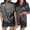 Black, variant on Bride Satin Pajama Set Women Short Sleeve Button Down Sleepwear With Print Bachelorette Party Wedding Loungewear Set Black XXL