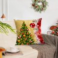 thumbnail image 4 of Merry Christmas Pillow Covers 16x16 Set of 4 Velvet Christmas Pillow Cases Red Green Xmas Holiday Throw Pillow Covers Soft Christmas Tree Cushion Covers for Outdoor Home Bed Sofa Couch(16 Inch), 4 of 6