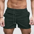 thumbnail image 2 of JAJAHO Mens Sports Jogging Shorts Elastic Waist Loose Fit Stretchy Soft Solid Color Summer Running Shorts Classic Bottoms, 2 of 8