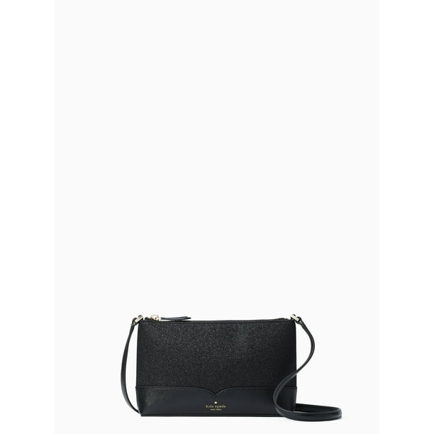 Kate Spade New York Lola Glitter Crossbody in Black