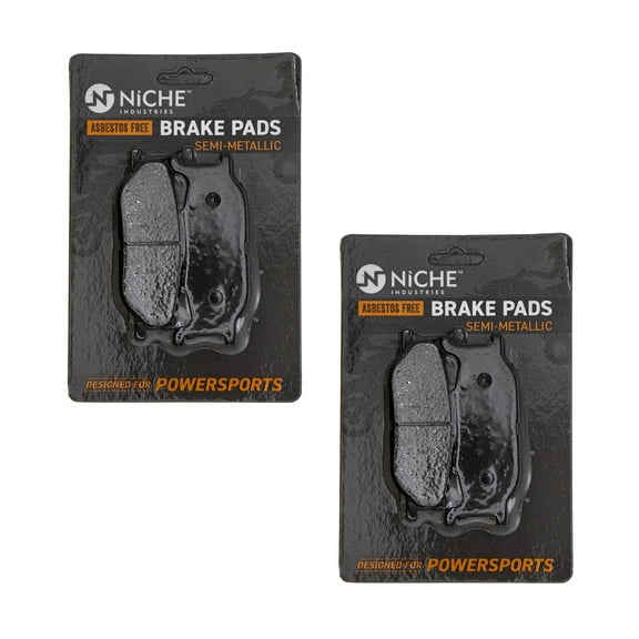 Niche Front Brake Pad for Yamaha V Star 650 Semi-Metallic Motorcycle 2 Pack 519-KPA2385D