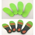 thumbnail image 7 of Kids Orthotic Arch Support Insoles Plantar Fasciitis Cushioning Shoe Inserts Shock Absorption Velvet Surfaces Deep Heel Cup Chinldren Inner Soles for Flat Feet 1 Pair Green L, 7 of 7