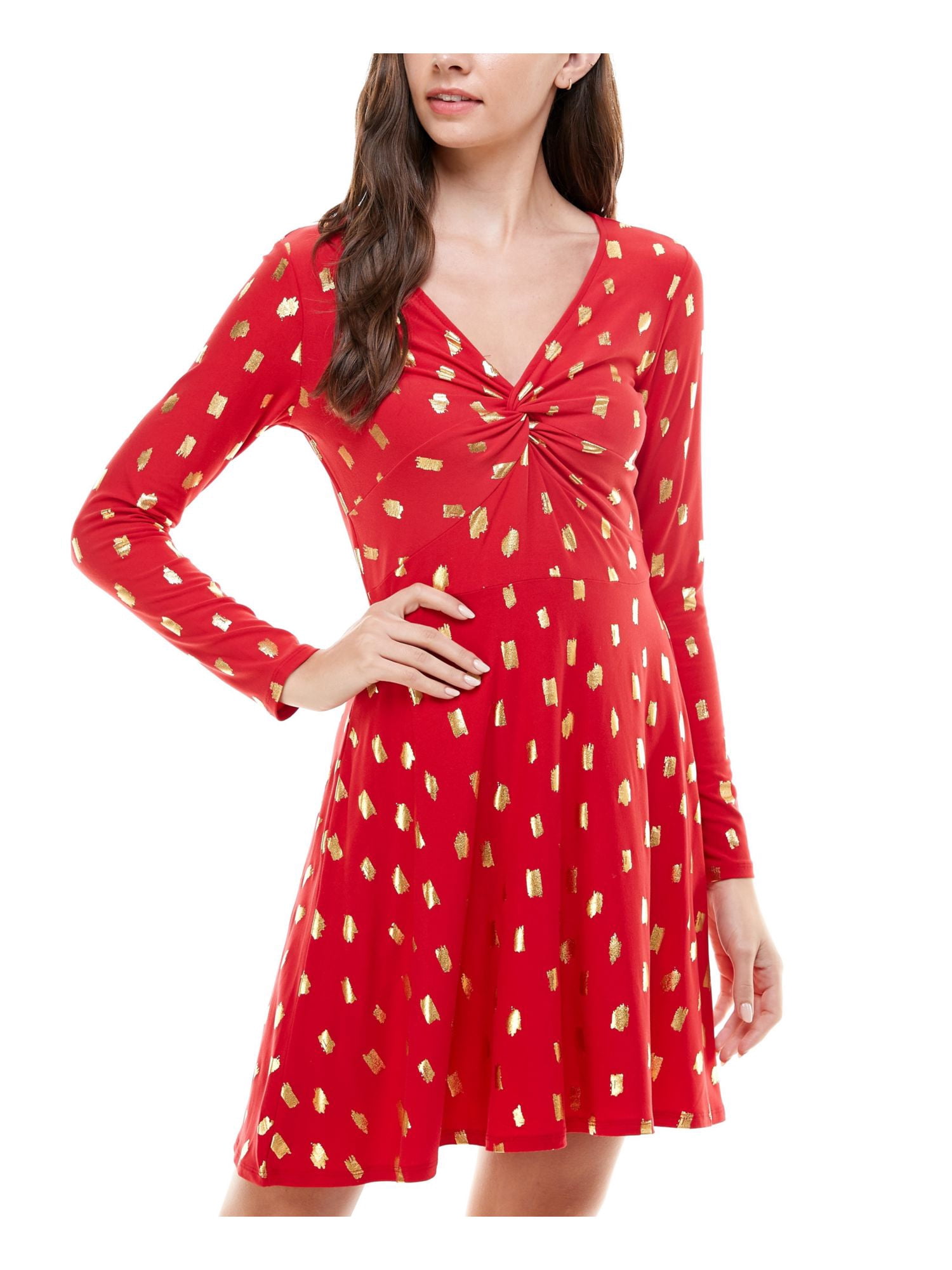 Robe Planet Gold Pour Adolescente Taille XL - Coupe Fit & Flare, Rayures Beiges, Occasion Très Bon état