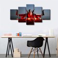 thumbnail image 4 of TISHIRON 5PCS Framed Canvas Wall Art Set,60"x32" Hornet Strike Fighter Airplane Canvas Art Decor, 4 of 7