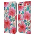 thumbnail image 1 of Head Case Designs Watercolour Flowers 2 Tropical Hibiscus Leather Book Wallet Case Cover Compatible with Apple iPhone 7 Plus / iPhone 8 Plus, 1 of 6