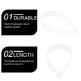 thumbnail image 4 of 100pcs Plastic Shirt Collar Strips Durable Collar Fixing Strips (Transparent), 4 of 5