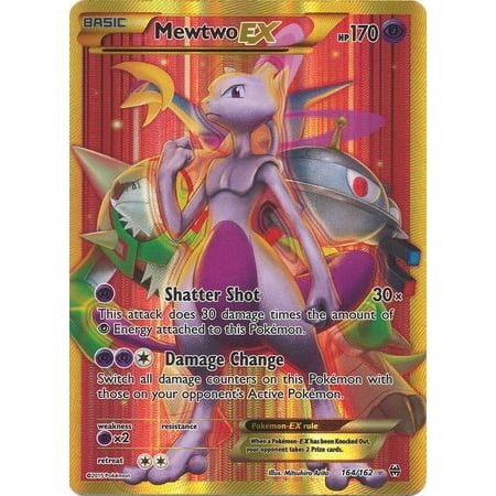 Pokemon Xy Breakthrough Mewtwo Ex 164 162 Full Art Ultra Rare New Nm Walmart Com Walmart Com