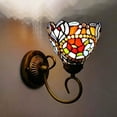thumbnail image 4 of Lámpara de pared vintage aplique decorativo para cafeterías, dormitorios, pasillos, balcones con luz nocturna LED, iluminación ambiental cálida, material de hierro y vidrio, 4 of 8