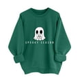 thumbnail image 2 of FDGIU Spooky Season Cute Ghost Graphic Women's Halloween Sweatshirt Oversized Crewneck Pullover Long Sleeve Casual Top Halloween Shirts for Women, 2 of 6