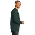 thumbnail image 3 of Port & Company Tall Long Sleeve Essential Tee-LT (Dark Green), 3 of 6
