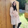 thumbnail image 2 of Catalonia Oversized Blanket Hoodie Sweatshirt, Wearable Fleece Pullover, Gift for Adults Men Women Wife Girlfriend, 2 of 7