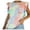 Orange, variant on Lzobxe Going Out Tops for Women Spring /Summer Lace Flying Sleeves Round Neck Tie Dyed T-shirt,Sizes S-2XL