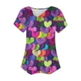 thumbnail image 5 of Puntoco Liquidación de blusas cortas para mujer, blusas casuales de manga corta con cuello en V a la moda para primavera y verano, 5 of 5