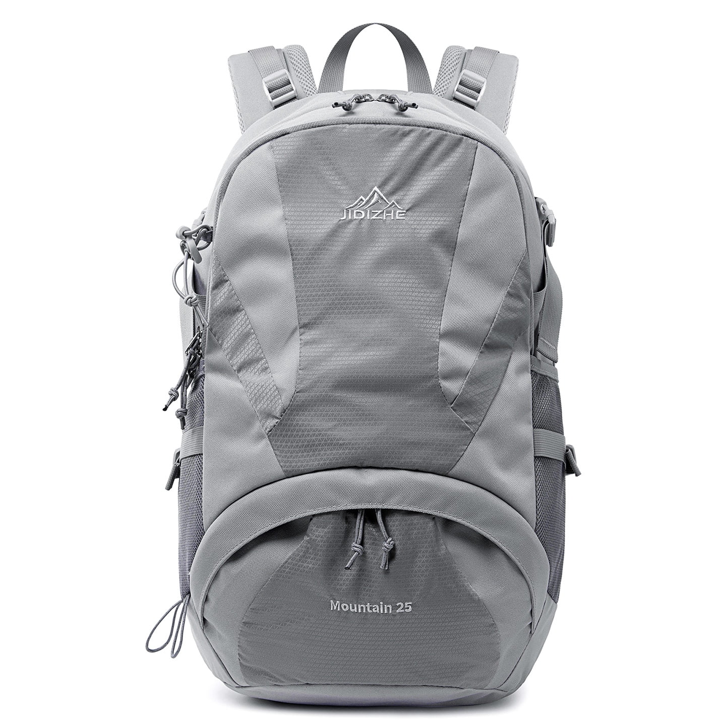 JIDIZHE 25L Polar Explorer Hiking Backpack, Lightweight Water-Resistant Outdoor Travel Backpack for Men & Women, Gray