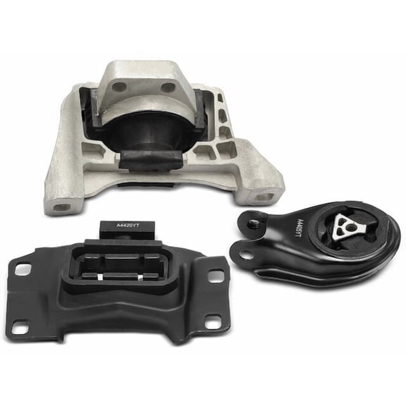 Engine Mount and Transmission Mount Kit 3 - Compatible with 2012 - 2015 Mazda 5 2.5L 4-Cylinder Naturally Aspirated - Autopart Premium