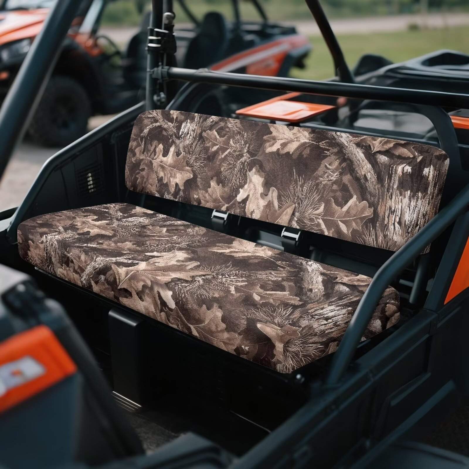 Uorisanigo Mule Seat Cover for Kawasaki Mule 3010 Diesel 4x4 2003-2008, Anti-Slip & Tear-Resistant Camo Hunting Print UTV Bench Seat Cover Set UTV Accessories for Women Men