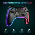 thumbnail image 2 of Game Controllers Compatible with Nintendo Switch/Oled/Lite Pro Controller with LED Lights, 6 Gyro Axis, Turbo and Dual Vibration, 2 of 7