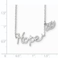 thumbnail image 3 of 925 Sterling Silver Rhodium-plated Hope w/CZ Dove Necklace Pendant / Charm, 3 of 3