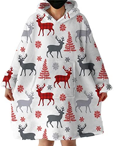 fluffy reindeer hoodie