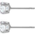 thumbnail image 2 of Swarovski Boucles d'Oreilles Clous Attirer - Blanc - Plaqué Rhodium - 5509937, 2 of 4