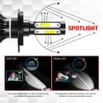 thumbnail image 4 of 9003 LED Headlight + H3 Fog Light Bulbs Combo 4pc For Mazda Protege 2001 2002 2003，CHUSYYRAY, 4 of 13