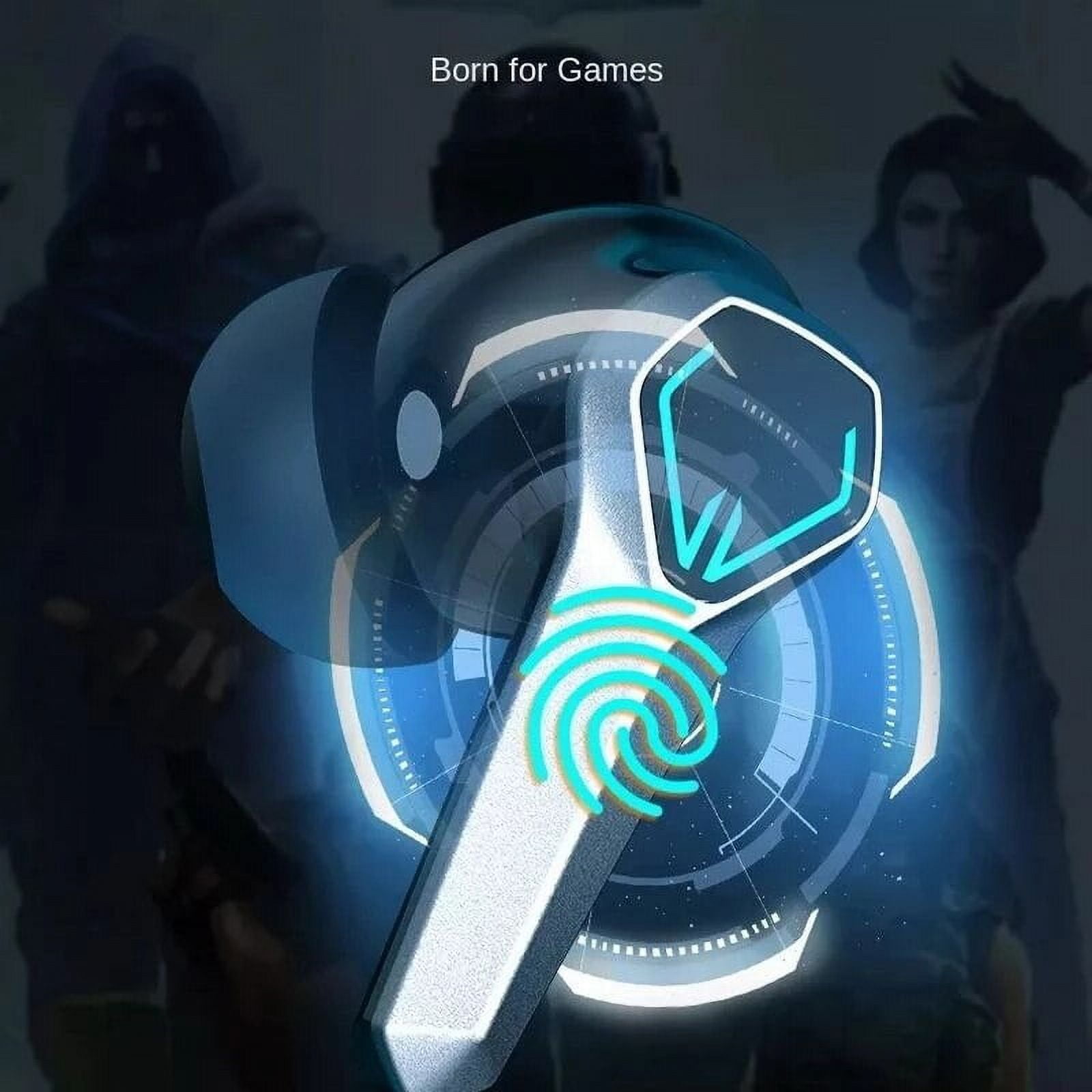 Bluetooth 5.3 Game Wireless Headphones Touch Control Low Latency Headsets JX10 TWS Earphones Digital Display