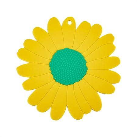 

Sunisery Daisy Table Mats Insulation Non-Slip Flower Shape Table Decoration Table Mat for Protect Dining Table
