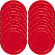 Red Mason Jar Lids, Set of 12