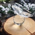 thumbnail image 1 of Figura de mariposa voladora de cristal con base de bola de cristal, colección de figuras de animales de cristal tallado (transparente), 1 of 4