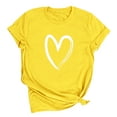 thumbnail image 5 of Hurxie Womens Summer Tops Trendy Ruched Cap Short Sleeve Tshirts Shirts Crew Neck T Shirts Fashion Yellow L, 5 of 6