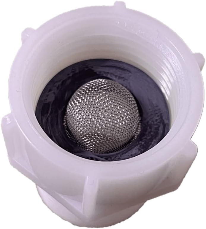 Fill Valve Pipe Adapter 7/8 Male to 7/8 Female With Built-In Filter Screen for Bidets, Toilets, Pipes, etc. by NuFlush