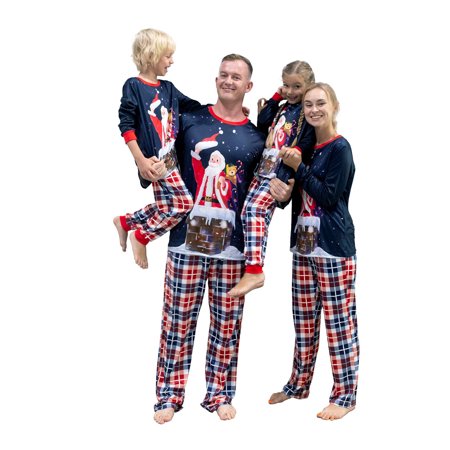 

LWXQWDS Christmas Matching Family Pajamas Set Holiday PJs Sleepwear Loungewear