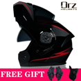 thumbnail image 1 of Último casco de motocicleta con tapa Modular de seguridad aprobado por DOT Voyage Racing casco de doble lente visera Interior Tan Jianjun  unisex, 1 of 2
