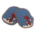 thumbnail image 2 of 6 Piezas de Parches de Costura Soledad Adornos de Decoración de Tela de Mezclilla Azul Marino, 2 of 9