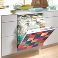 thumbnail image 2 of Yayeee Magnetic Dishwasher Cover for The Front Decoration Home Kitchen Machine Sticker Protector, Red and Purple Plaid Pattern, 2 of 6